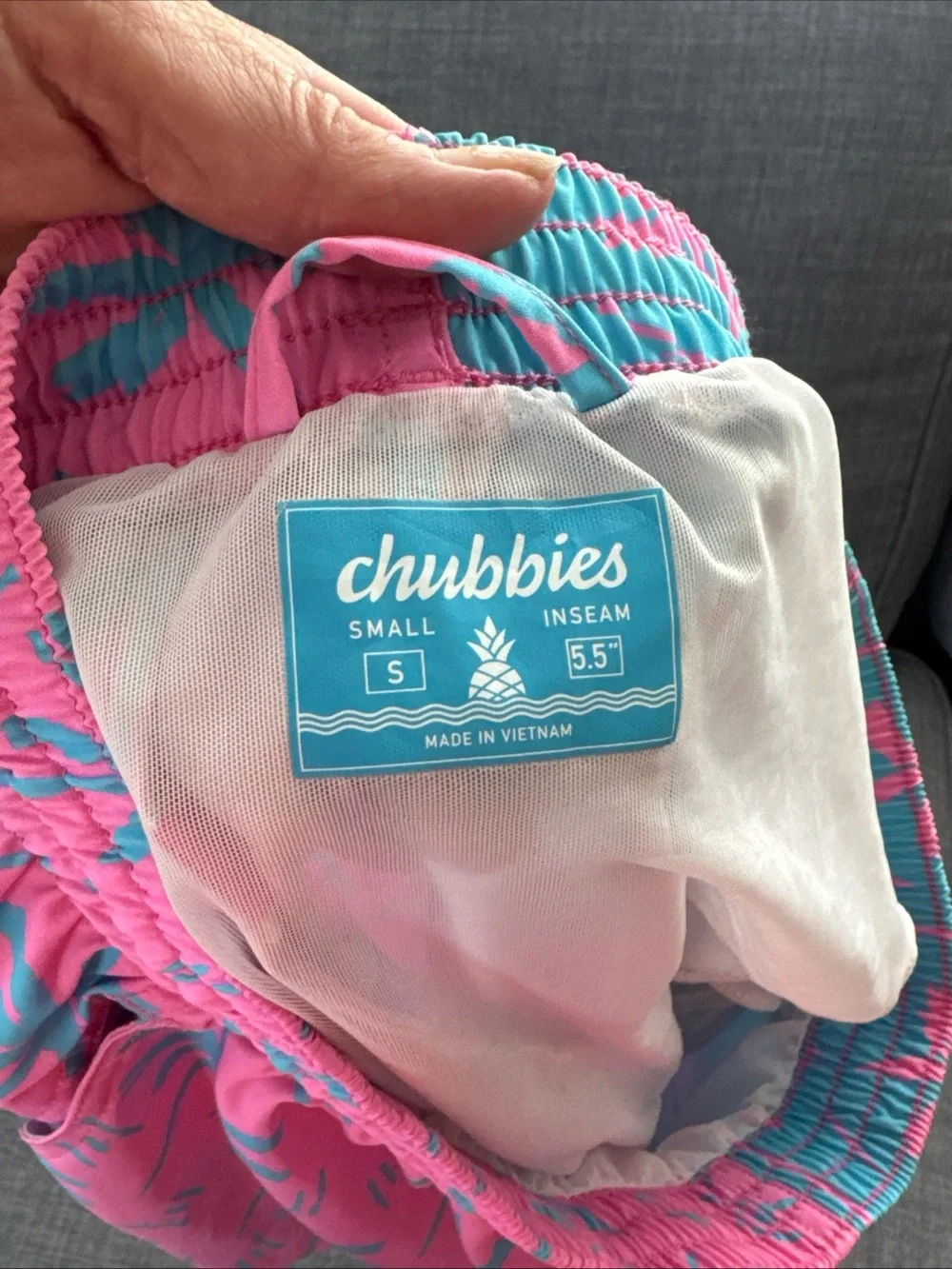 Chubbies The Prince Of Prints Dual Colored Swim Shorts Trunks Lined 7 Inch small
